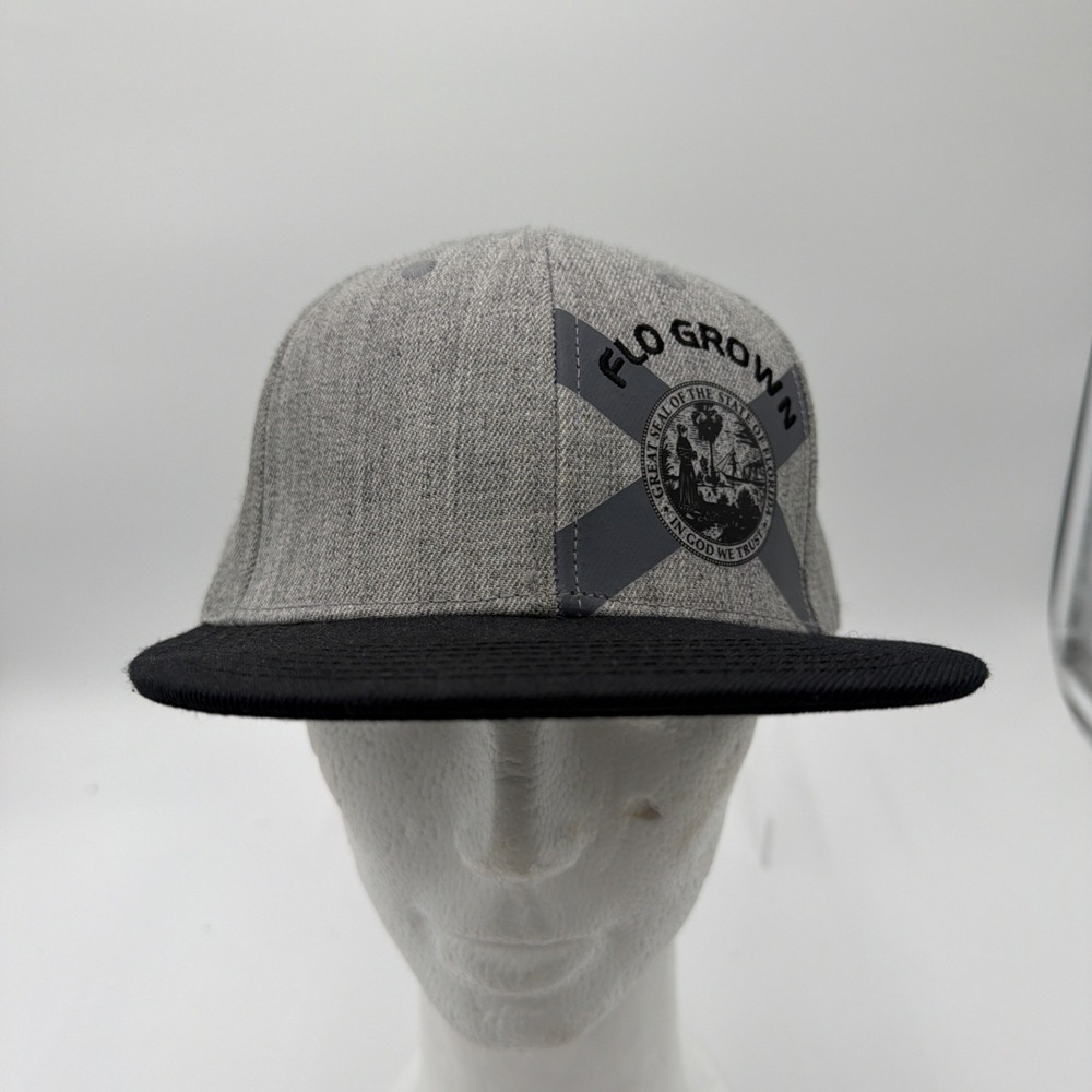 FloGrown Great Seal of‎ Florida  Snapback Trucker Hat  Flo Grown L/XL Wool Blend